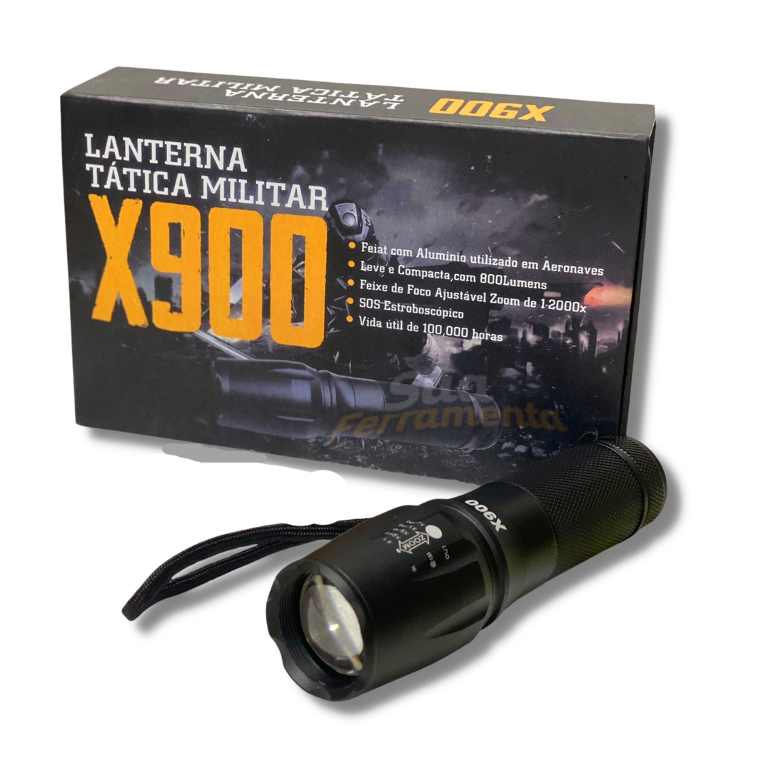 ALSTU Lanterna recarregável LED de alto lúmen: 900.000 lúmens brilhante e  potente luz tática com base magnética, display digital, 5 modos, lanternas  à prova d'água IPX6 para emergências de acampamento