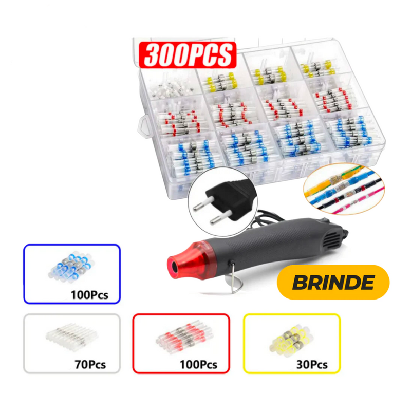 Kit Conector TermoRetrátil SOLDERSEAL 2 em 1: Solda e Isola [FRETE GRÁTIS]