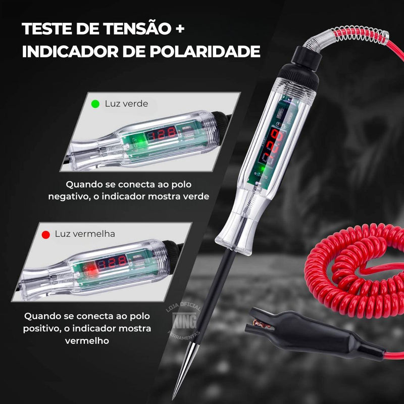 Caneta Teste Circuito Elétrico Automotivo até 24V