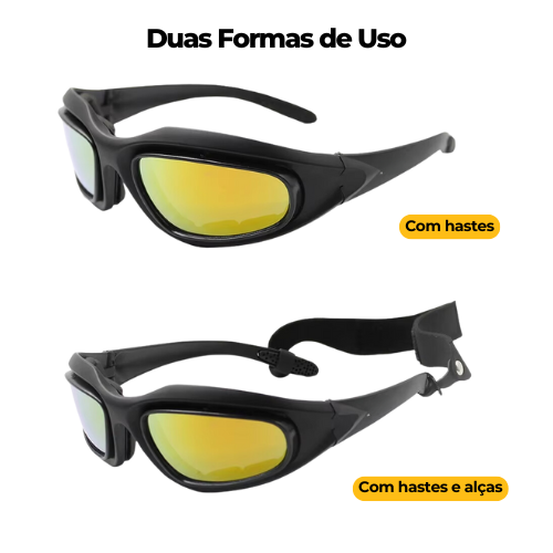 Óculos de Sol Polarizado Ultraleve UV400 [3 LENTES BRINDE]