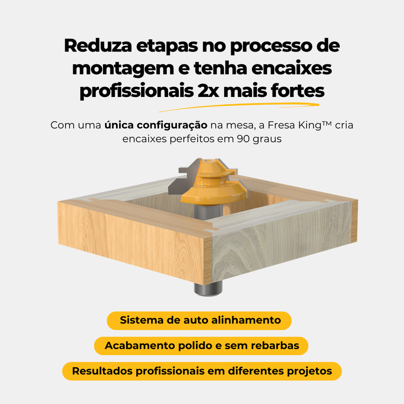 Fresa para Esquadria Perfeita King™ - 19,07 mm