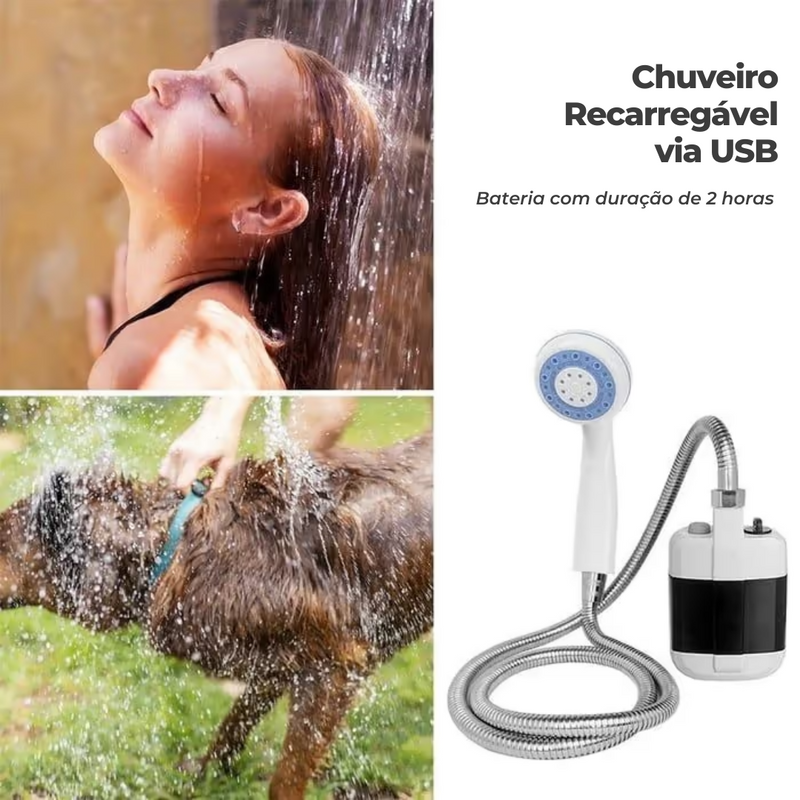 Ducha Recarregável Portátil