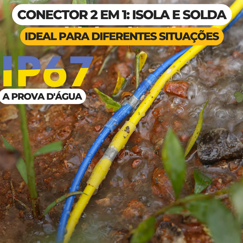 Kit Conector TermoRetrátil SOLDERSEAL 2 em 1: Solda e Isola [FRETE GRÁTIS]