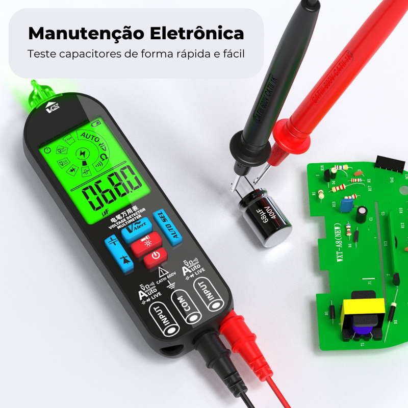 Caneta Multímetro Inteligente Recarregável - KingPro