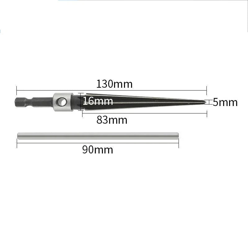 Alargador Cônico De Haste Hexagonal De 3-13 Mm Aço