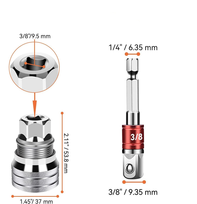 Soquete Universal Ajustável 10-19mm + Adaptador Soquete 3/8