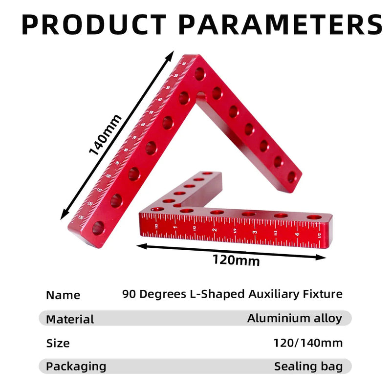 Kit Grampo Sargento Angular 90° em Alumínio Anodizado - Tooltek