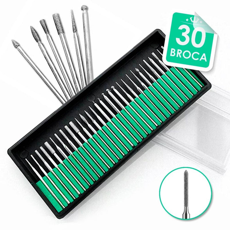 Kit 30 Brocas Para Mini Retifica