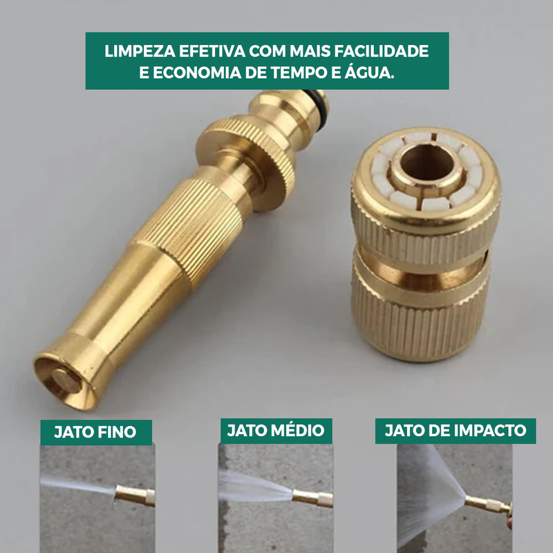 Bico pulverizador de alta pressão 8X1.5 CM - Aço inox