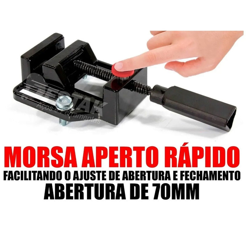 Suporte Para Furadeira Com Morsa 1/2 E 3/8 Manual Ajustável Universal