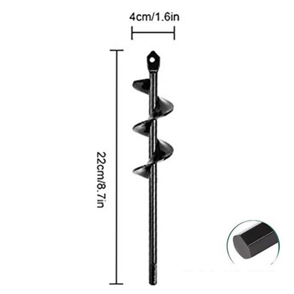 Broca Espiral para Jardinagem