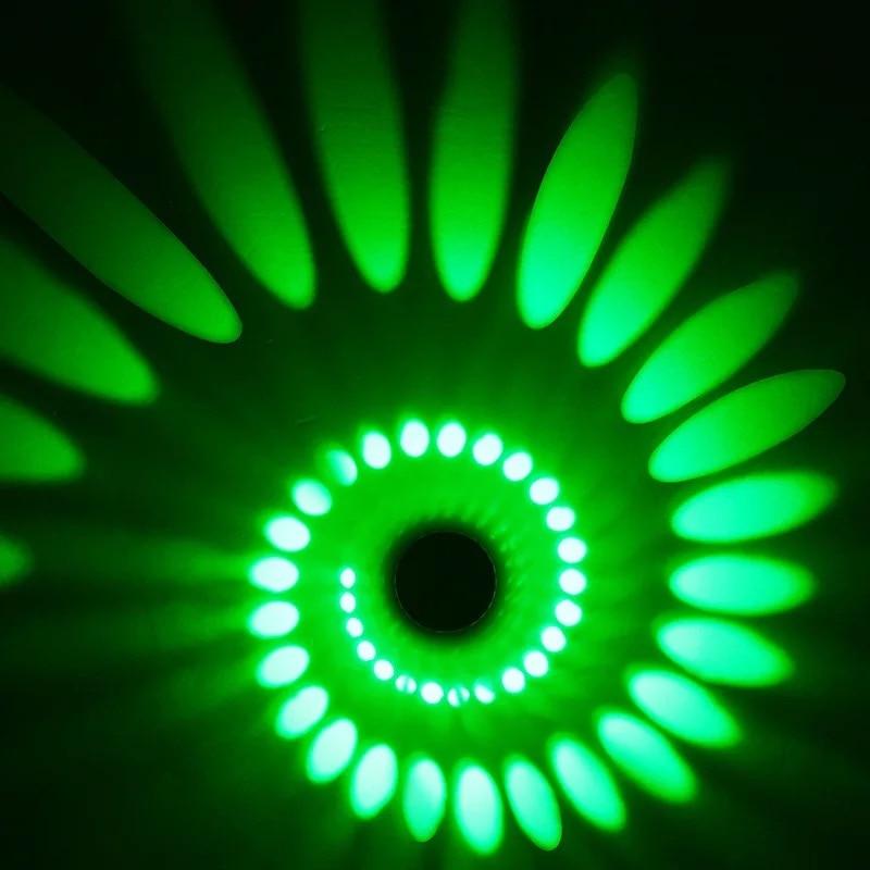 Lâmpada LED RGB com efeito espiral