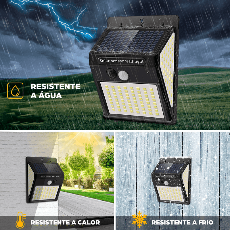 LUZ LED - À prova d 'água com sensor de movimento movido a energia solar!