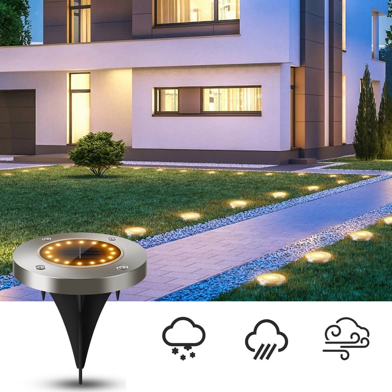 LUZ LED - À prova d'água com carregamento a energia solar