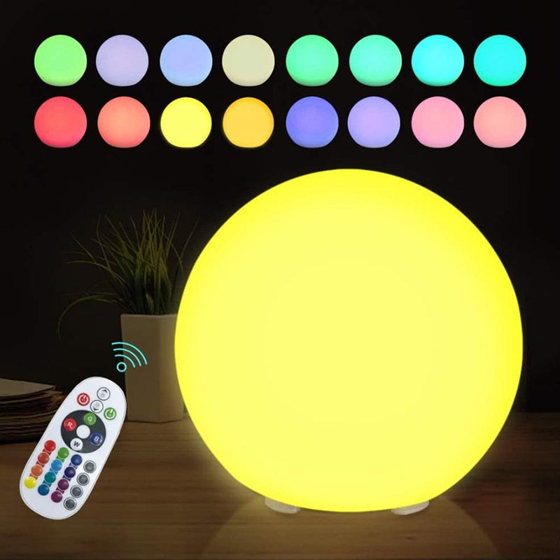 Luminária LED multicolorida à prova d'água para jardim e piscina